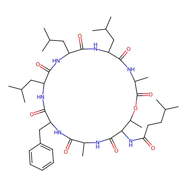 2D Structure of deamino-Leu-DL-xiThr(1)-DL-Ala-DL-Phe-DL-Leu-DL-Leu-DL-Leu-DL-Ala-(1)