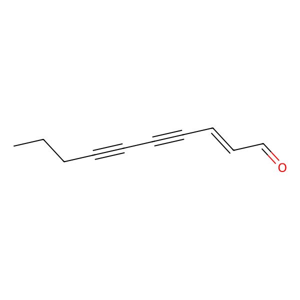 2D Structure of Dec-2-en-4,6-diynal