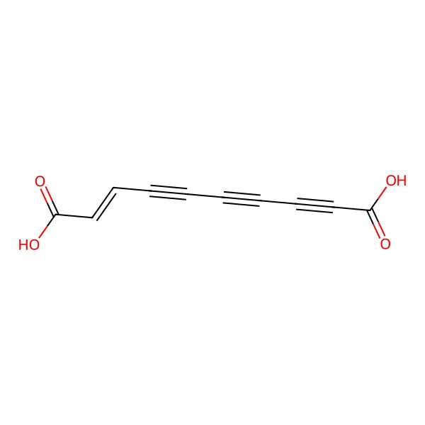 2D Structure of Dec-2-en-4,6,8-triynedioic acid