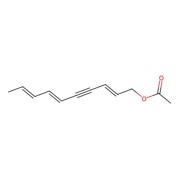 2D Structure of Deca-2,6,8-trien-4-ynyl acetate