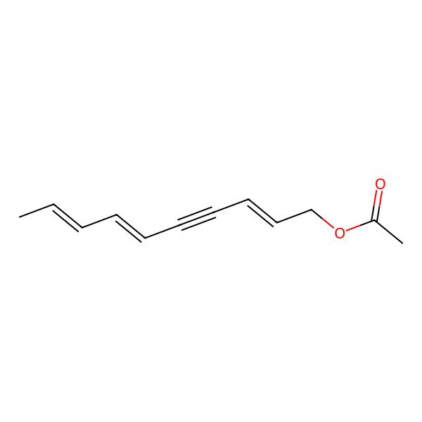 2D Structure of Deca-2,6,8-trien-4-ynyl acetate 2D Structure of Deca-2,6,8-trien-4-ynyl acetate