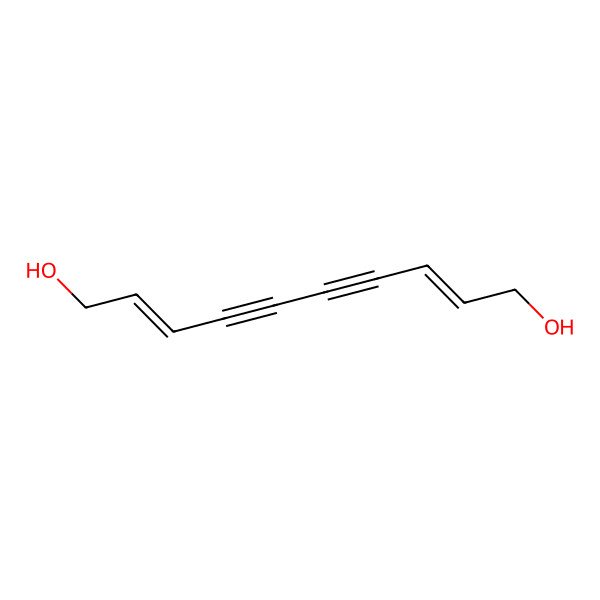 2D Structure of Deca-2,8-diene-4,6-diyne-1,10-diol