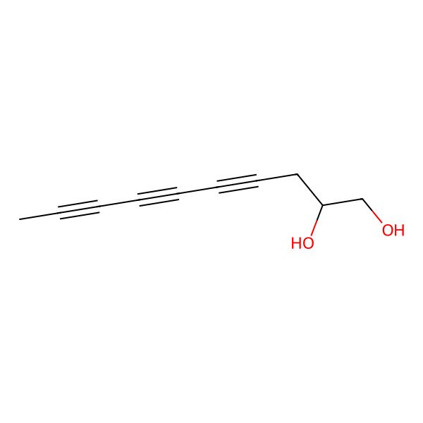 2D Structure of Deca-4,6,8-triyne-1,2-diol