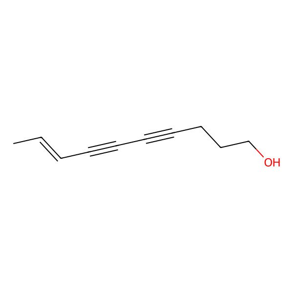 2D Structure of Deca-8-en-4,6-diin-1-ol