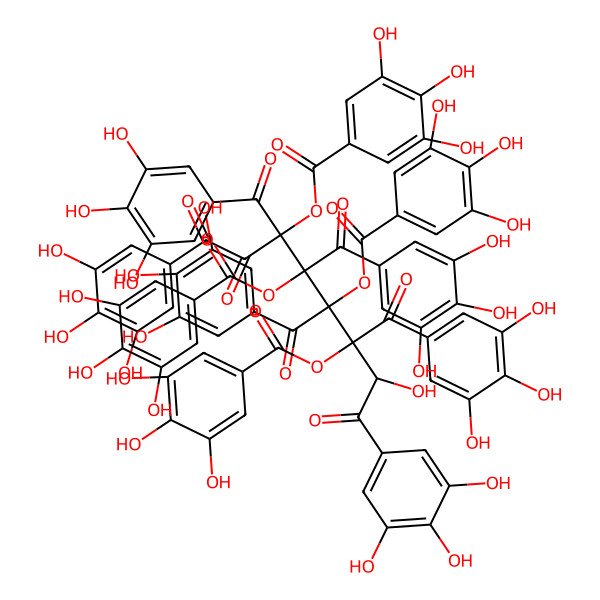 2D Structure of Decagalloylglucose