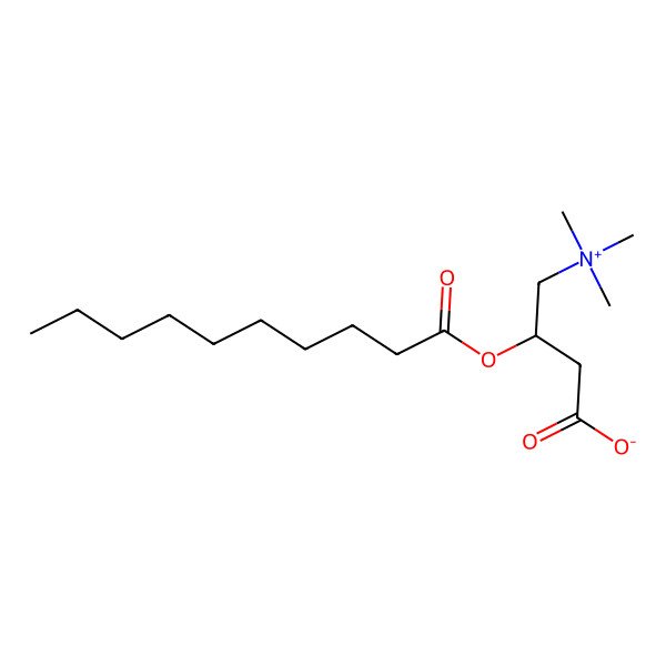 2D Structure of Decanoylcarnitine