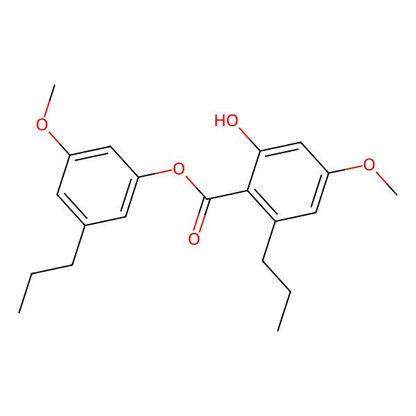 2D Structure of Decarboxy-2'-O-methyldivaricatic acid