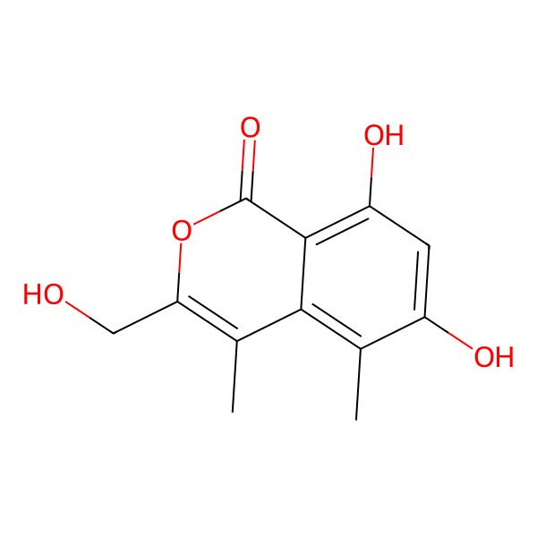 2D Structure of Decarboxyhydroxycitrinone