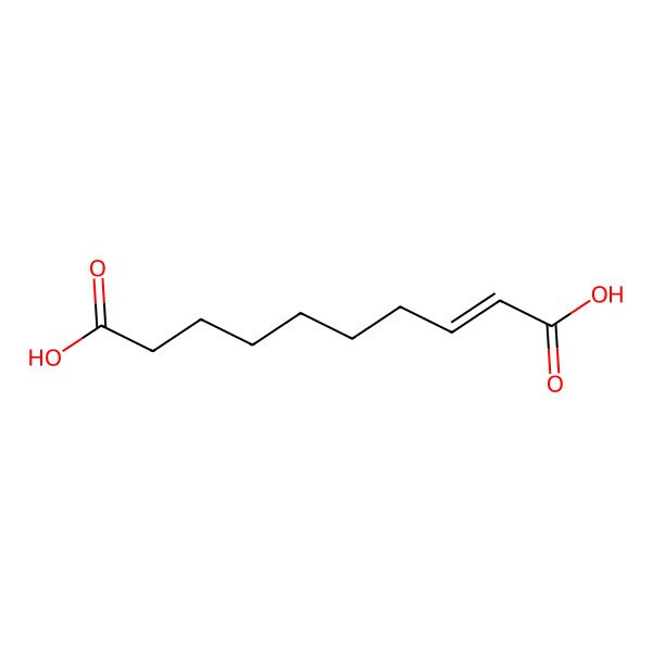 2D Structure of 2-Decene-1,10-dioic Acid