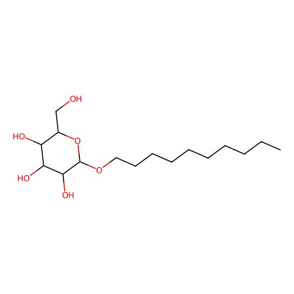 2D Structure of Decyl hexopyranoside