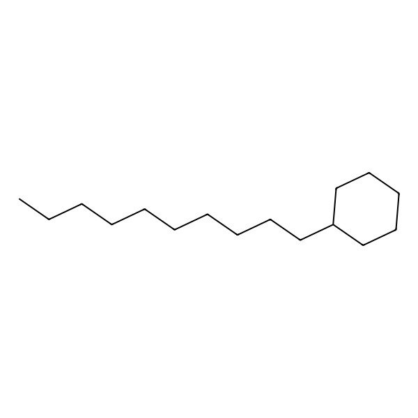 2D Structure of Decylcyclohexane