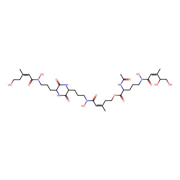 2D Structure of Deferrihydroxycoprogen
