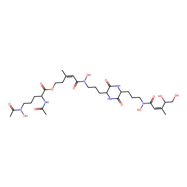 2D Structure of Deferrihydroxyneocoprogen I