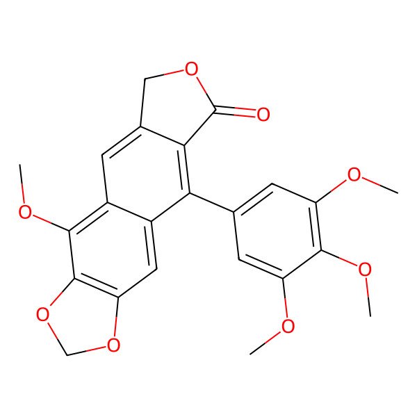 2D Structure of Dehydro-beta-peltatin methyl ether