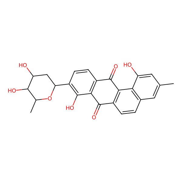 2D Structure of Dehydroxyaquayamycin