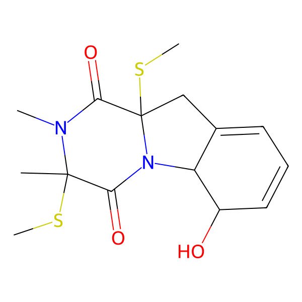 2D Structure of Dehydroxybisdethiobis(methylthio)gliotoxin