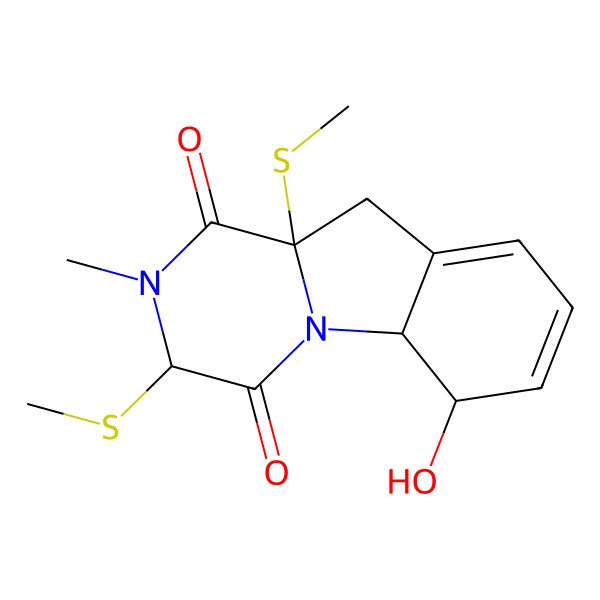 2D Structure of Dehydroxymethylbis(dethio)bis(methylthio)gliotoxin