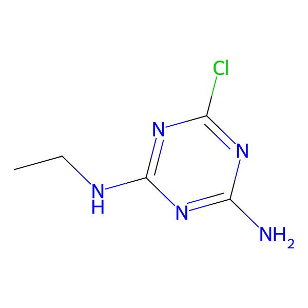 2D Structure of Deisopropylatrazine
