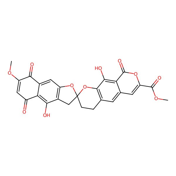 2D Structure of delta-Rubromycin
