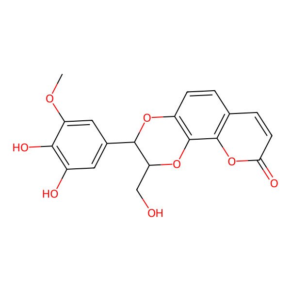 2D Structure of Demethoxydaphneticin 2D Structure of Demethoxydaphneticin