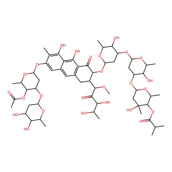 2D Structure of Demethylchromomycin A2