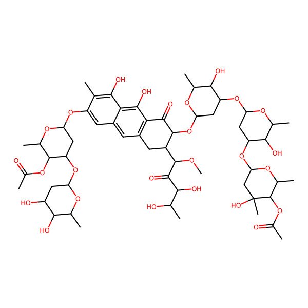 2D Structure of Demethylchromomycin A3