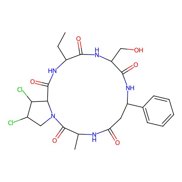 2D Structure of Deoxy-Cyclochlorotine