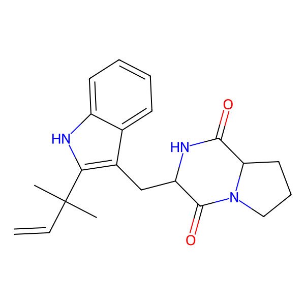2D Structure of Deoxybrevianamide E