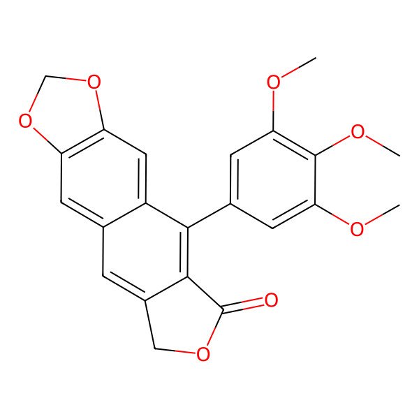2D Structure of Deoxydehydropodophyllotoxin