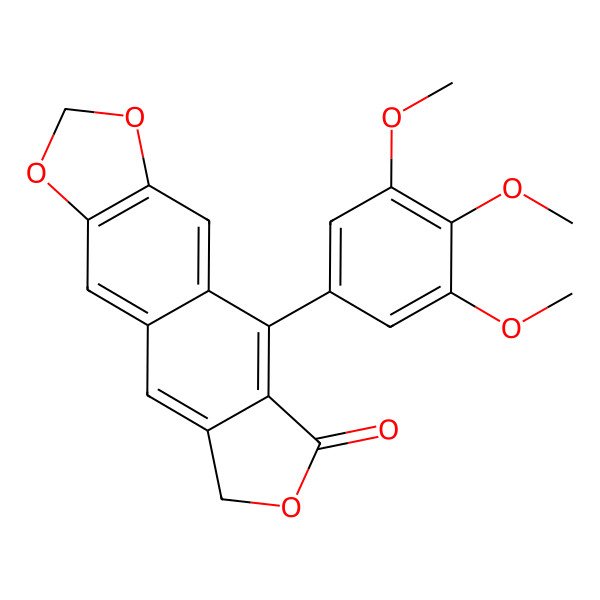 2D Structure of Deoxydehydropodophyllotoxin 2D Structure of Deoxydehydropodophyllotoxin