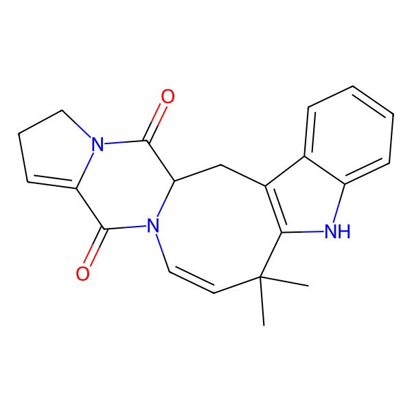 2D Structure of Deoxyisoaustamide