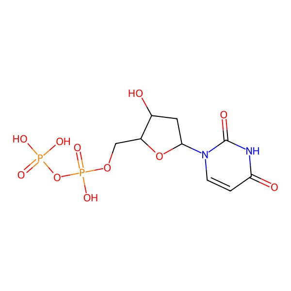 2D Structure of Deoxyuridine-5'-Diphosphate