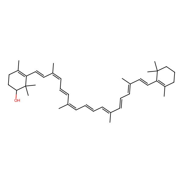2D Structure of Dereplicator Identification-(2R)-beta,beta-Caroten-2-ol