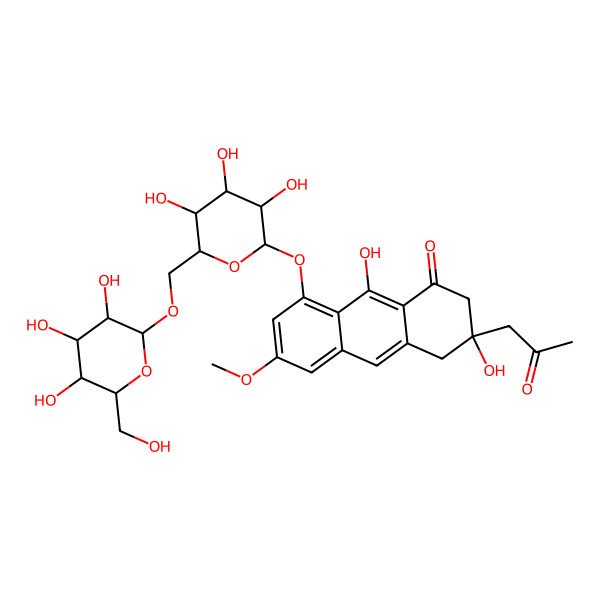 2D Structure of Dermochrysone 8-O-beta-D-gentiobioside