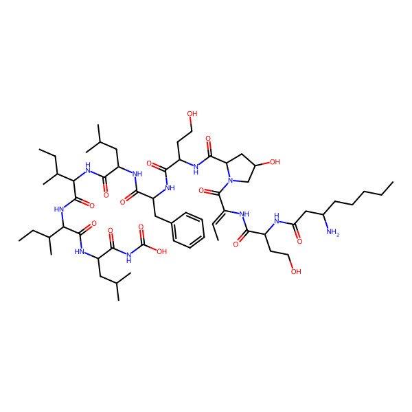 2D Structure of [des-Gly11]acyclolaxaphycin A