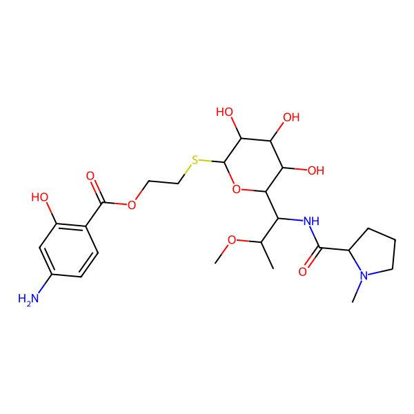 2D Structure of Desalicetin 2'-(4-aminosalicylate)