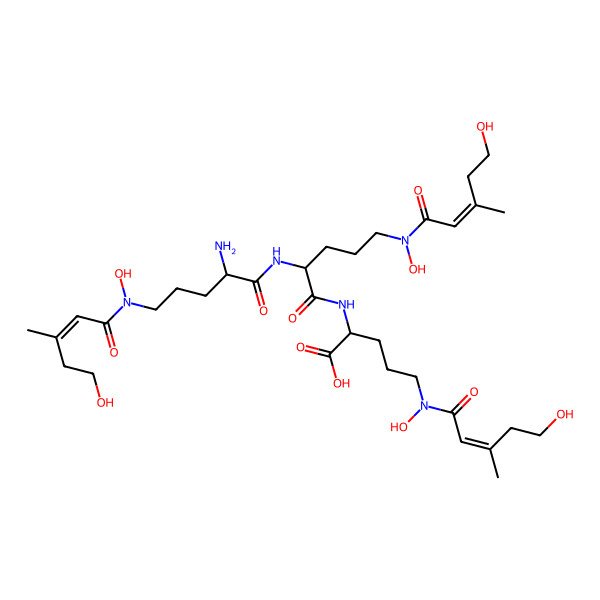 2D Structure of Des(diserylglycyl)ferrirhodin