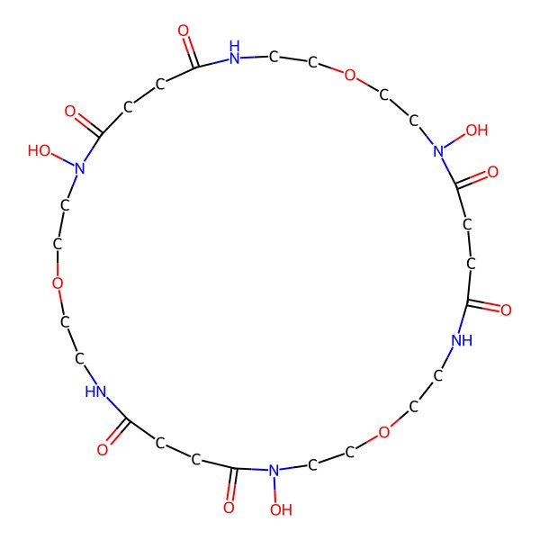 2D Structure of Desferrioxamine Et3