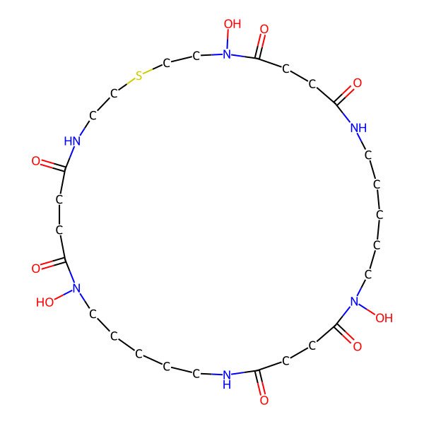 2D Structure of Desferrioxamine Te1