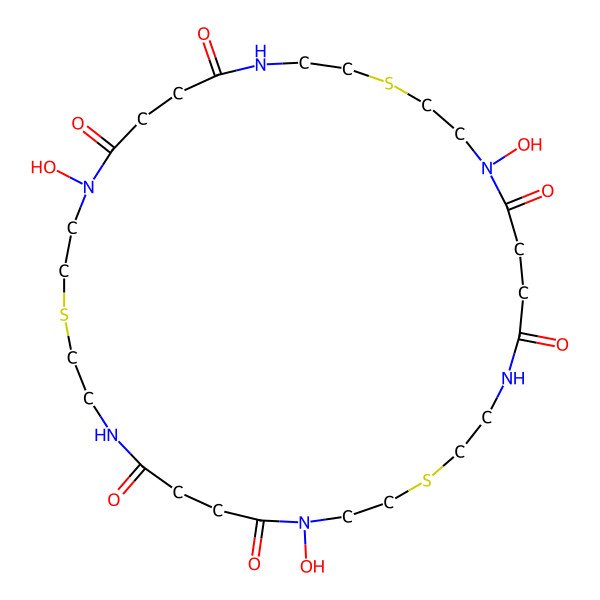 2D Structure of Desferrioxamine Te3
