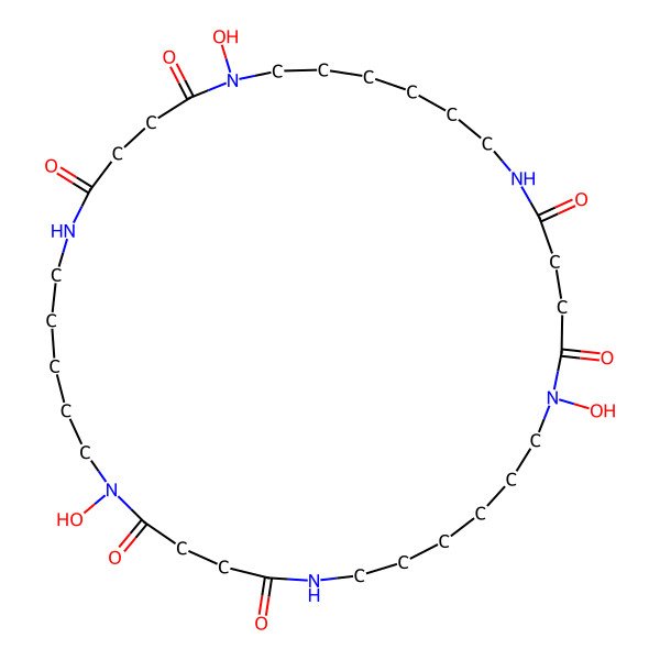 2D Structure of Desferrioxamine X4
