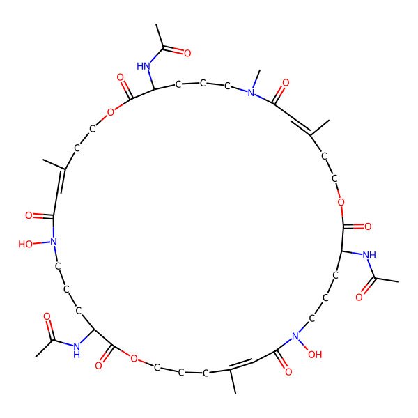 2D Structure of Desferritriacetylfusigen-like antibiotic