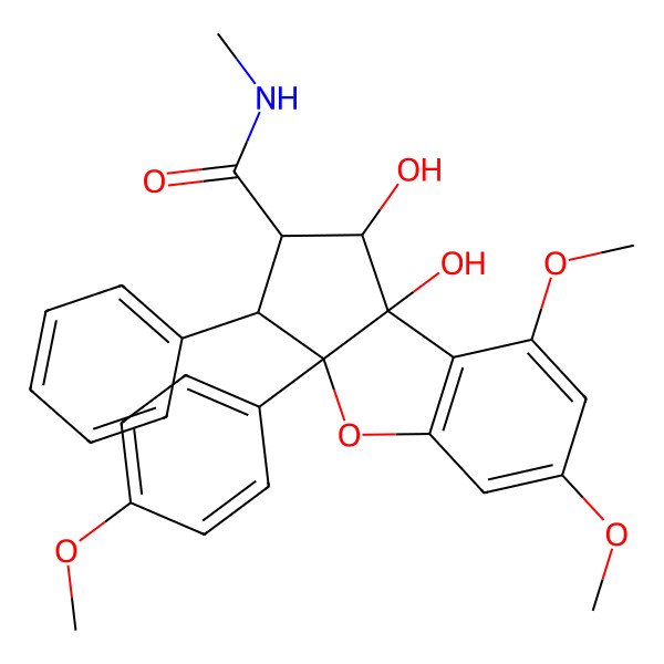 2D Structure of Desmethylrocaglamide