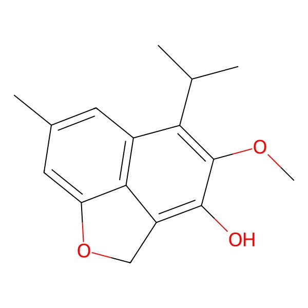 2D Structure of Desoxyhemigossypol-6-methyl ether