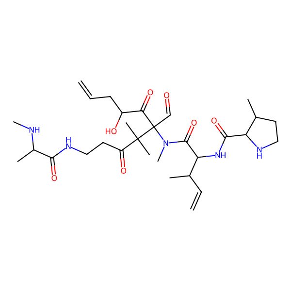 2D Structure of Destruxin A, 1-(trans-3-methyl-L-proline)-