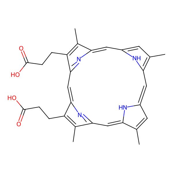 2D Structure of Deuteroporphyrin