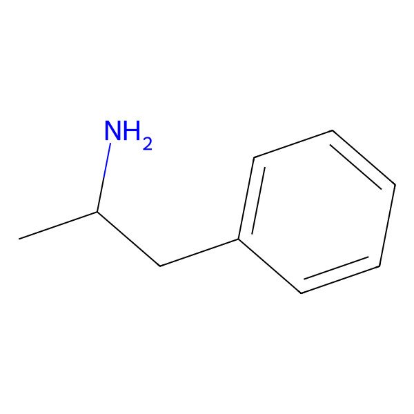 2D Structure of Dextroamphetamine