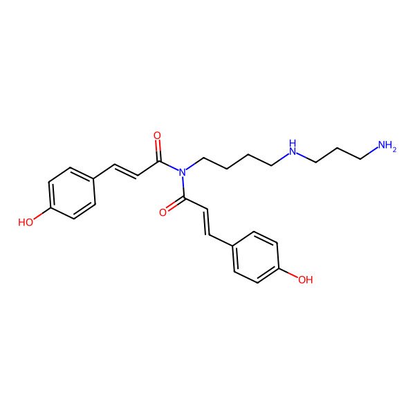 2D Structure of Di-p-coumaroylspermidine 2D Structure of Di-p-coumaroylspermidine
