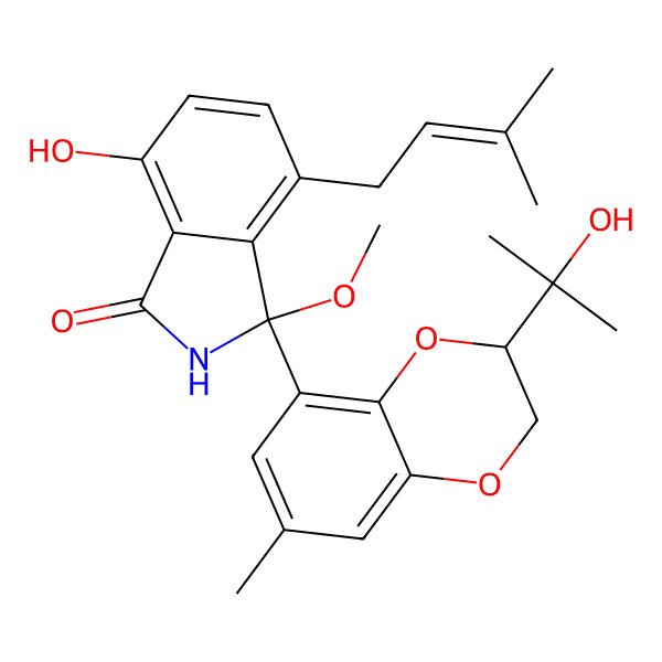 2D Structure of Diaporisoindole D