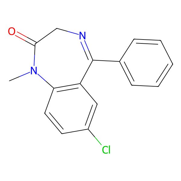 2D Structure of Diazepam